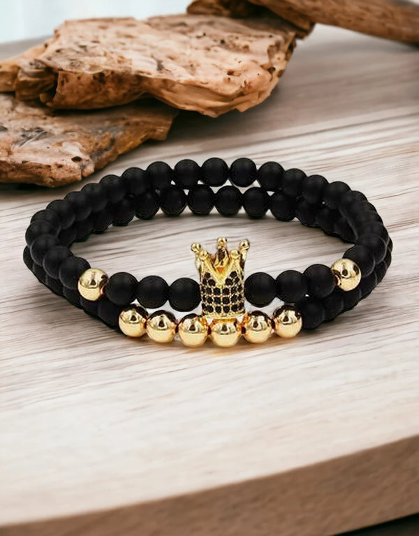 Mens Bracelets 2pcs